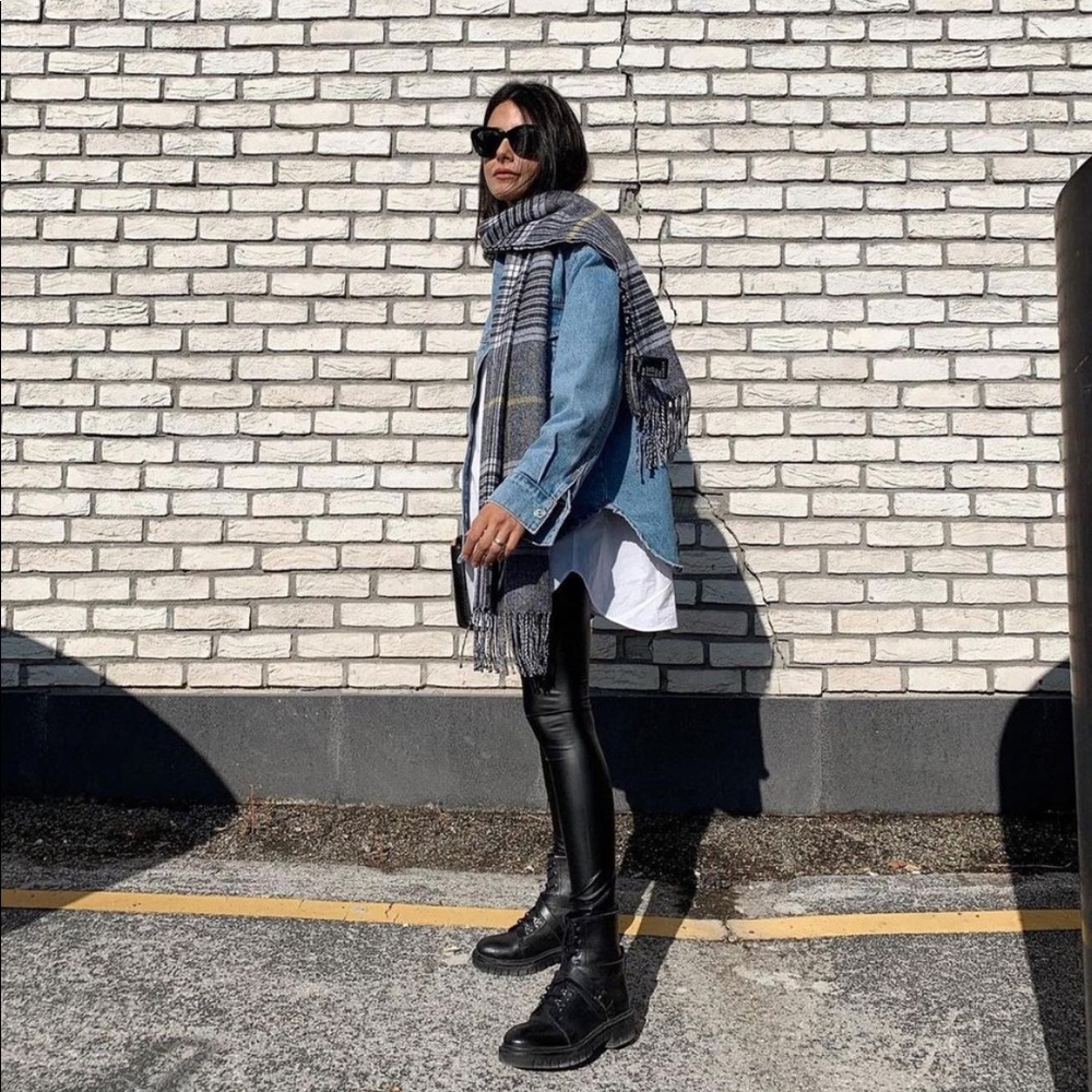 On sale Zara oversized denim shirt - Picture 11 of 16